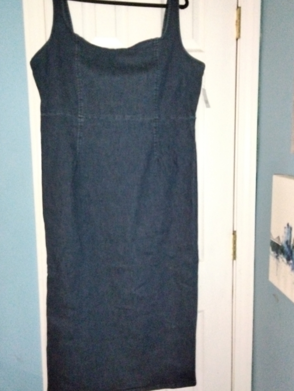 GAP Indigo Sleeveless Denim Midi Dress NWT XXL Tall